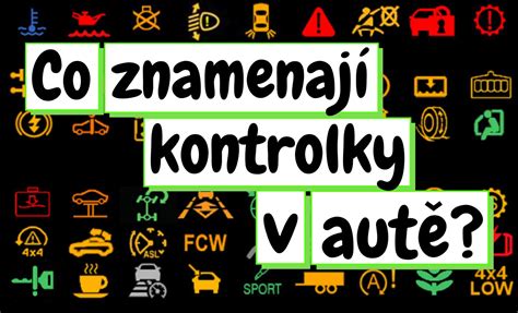 Infografika: Semafor barvy kontrolek v BMW a doporučené postupy při jejich rozsvícení