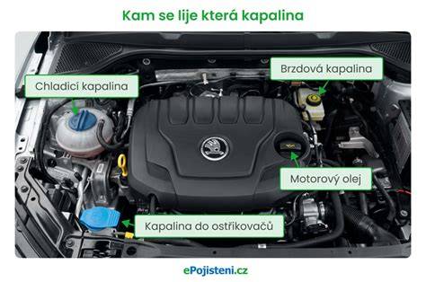 Infografika: Jak probíhá kontrola a doplňování klíčových kapalin v autě