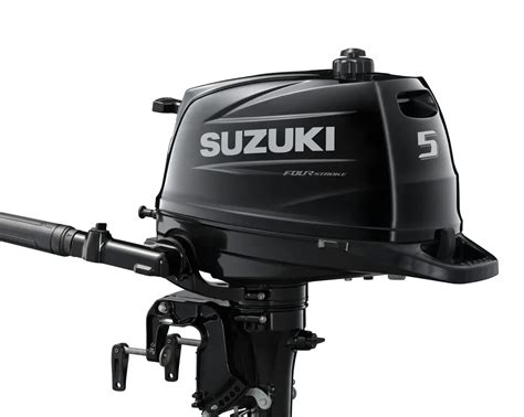 Detailní pohled na designové prvky lodního motoru Suzuki DF5A