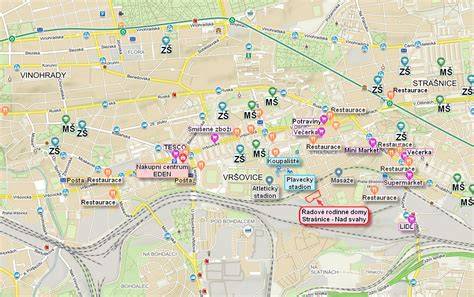 Mapa okolí Audi Forum a parkovací možnosti