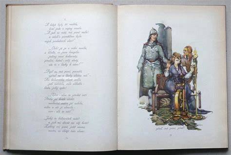 Ukázka ilustrace z Lví říše a Sněhurky v Zlaté edici