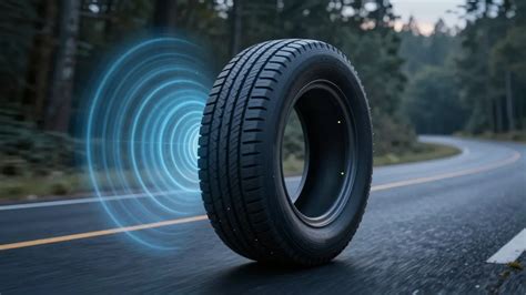 Vizualizace proudění vzduchu kolem dezénu pneumatiky s technologií Silent Groove Design