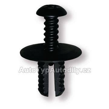 Plastový nýt černý 20 x 20 x 8 mm