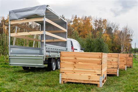 Schéma uložených komponent na dvounápravovém brzděném přívěsu Cargo Light