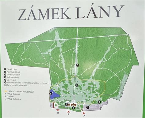 Infografika: mapa polohy Branek, zámek a park