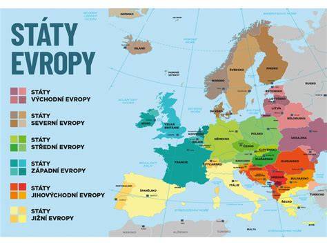 mapa Evropy povinná výbava v jednotlivých státech