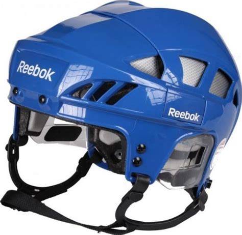 žlutá hokejová helma Reebok Combo - pohled z boku