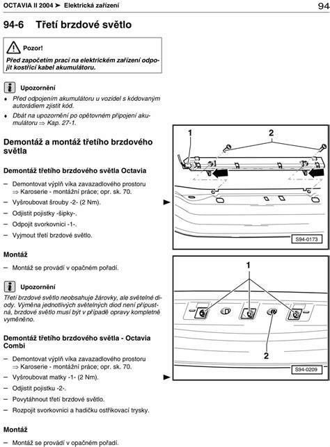 Infografika: jak probíhá kontrola třetího brzdového světla v Octavii II