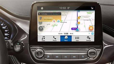 Mapa zobrazující integraci Mirror Screen a TomTom v palubním systému
