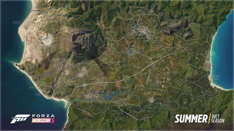 Mapa světa Forza Horizon 5
