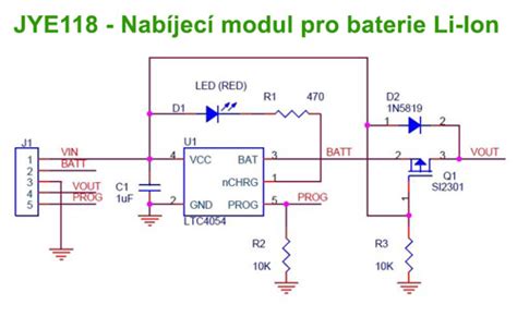 Schéma nabíjecí křivky elektrovozu