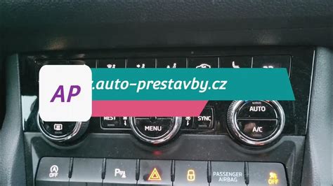 Schéma umístění směšovacích klapek v palubní jednotce klimatizace