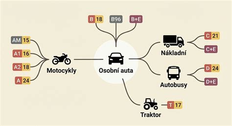Infografika: Přehled skupin řidičských oprávnění