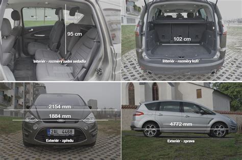 Graf ukazující rozměry a objem zavazadlového prostoru Mazda Premacy