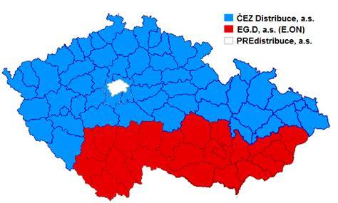 Mapa: Distribuční sítě a regiony prodejců BGS technic