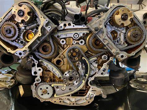 Schéma: umístění rozvodového řemene a napínáků u motoru 2.0 V6