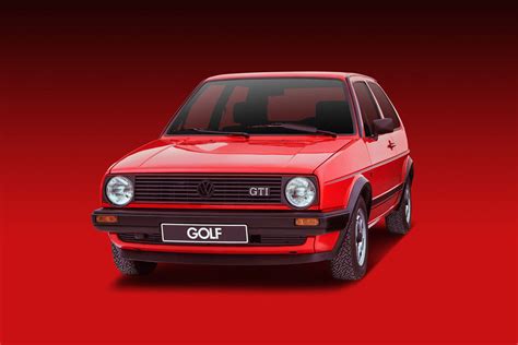 ilustrace modelu Volkswagen Golf II