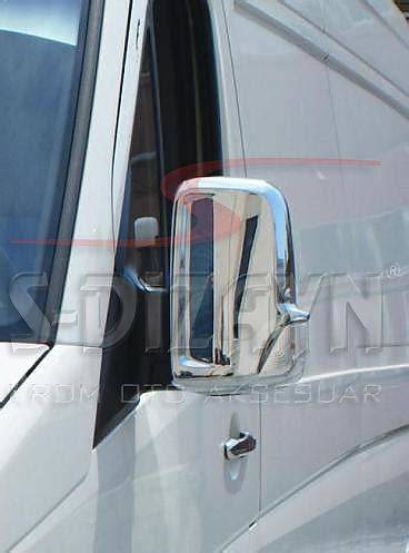 Chromované kryty zrcátek pro Mercedes Sprinter - vizuál a instalace