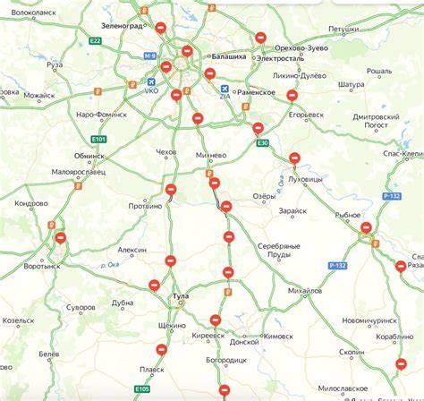 Mapa regionu Broumovska s vyznačenými trasami 363 a 361 a hlavními turistickými body