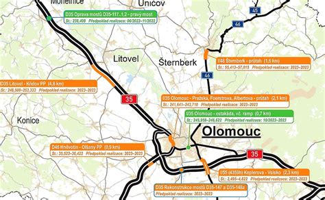 Mapa služeb BestDrive Přerov a Olomouc