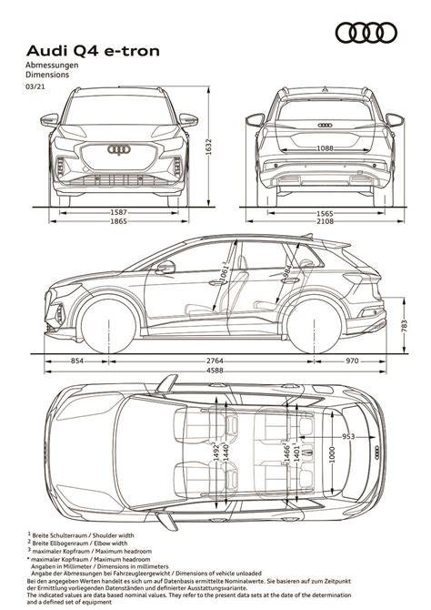 Infographic: Q4 e-tron interior space and dimensions
