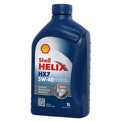 Infografika zobrazující postup doplňování oleje Helix 5W-40 1L, bezpečnostní tipy a kontrole hladiny