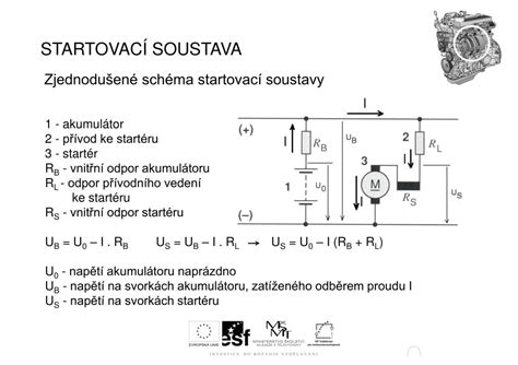 ilustrace: schéma startovací soustavy a diagnostiky