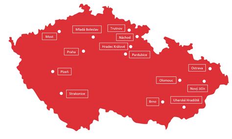 Ilustrativní mapa obchodní pobočky a e-shopu v Otrokovicích