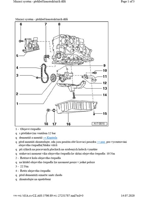 Infographic: Mazací systém mazání olejem v mazda 6