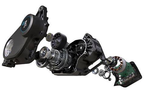schéma Pinion MGU - motor a převodovka v jednom