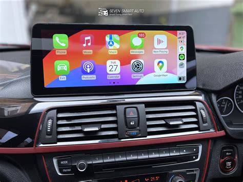 Grafika: Apple CarPlay a Android Auto v BMW