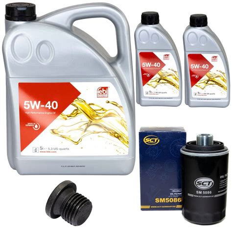 Obal motorového oleje FEBI s viskozitou 5W-40 a specifikacemi.