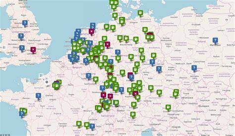 Mapa dostupnosti MagnaFlow výfuků v EU a USA