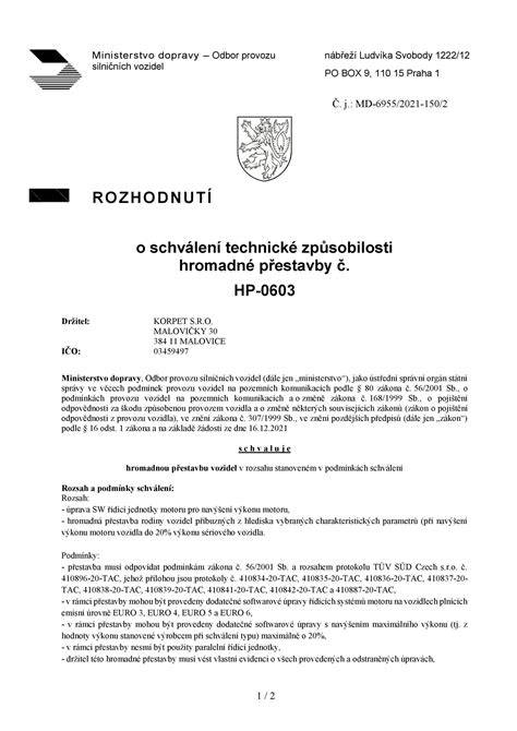 Infografika: Pravidla homologace a zápisu úprav do technického průkazu