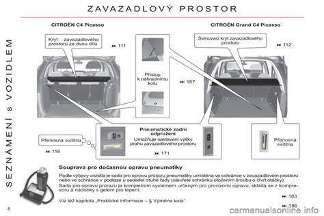 Infografika: rozměry a objem zavazadlového prostoru Xsara Picasso