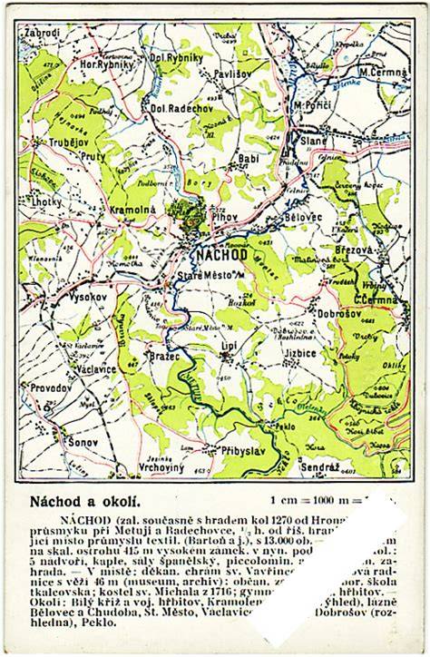 Mapa servisu Náchod a okolí