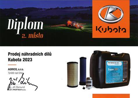 Mapa dodavatelů dílů pro Kubota a související komponenty