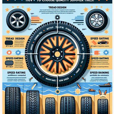 Infografika: Kdy používat letní pneumatiky a jaké jsou klíčové parametry dezénu
