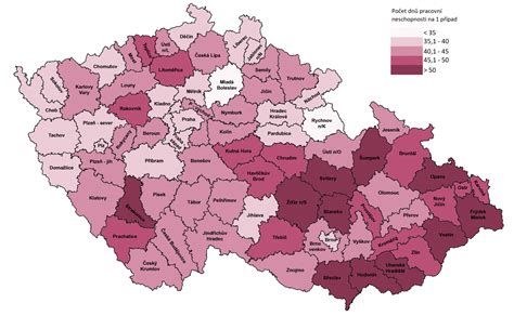 Mapa regulací AVAS a regionální odlišnosti
