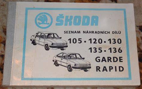 Infografika: historie modelů Škoda Rapid 130/136 a jejich náhradních dílů