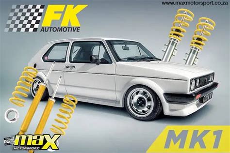 Infografika: Jak funguje výškově nastavitelné VIN podvozku FK Automotive na VW Golf 5 GTI