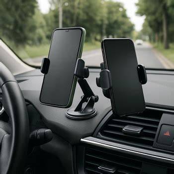 Infografika: Porovnání typů držáků na mobil do auta (uchycení, výhody, nevýhody)