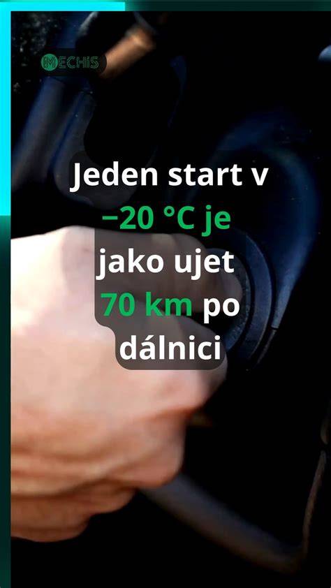 Infografika o tom, proč se motor chová jinak při studeném startu a jak správně startovat v zimě