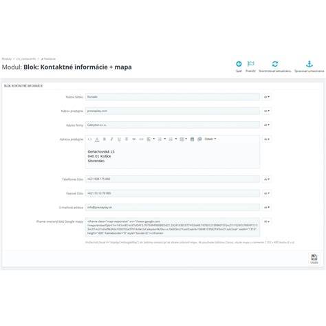 Mapa brzdových servisů a kontaktní informace pro presetní kontrolu