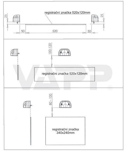 Infografika: Klíčové parametry výběru osvětlení SPZ (napětí, rozměr, uchycení, konektor, homologace, CANBUS)