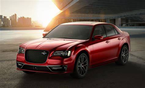 Chrysler 300C sedan pohled z boku s vyznačenými koly
