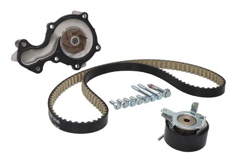 rozvodová sada pro motor s řemenem obsahující řemen, kladky a vodní pumpu