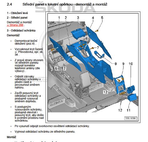 Demontáž schránky spolujezdce a přístup k vzduchovodu