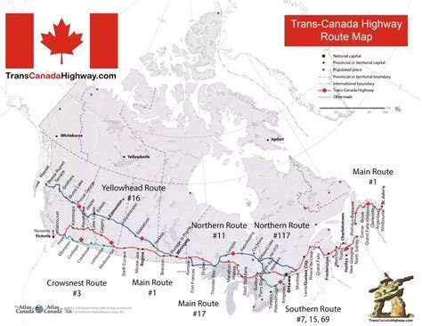 Trans-Canada Highway a hora v dálce