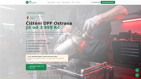 Mapa služeb pro servis DPF v ČR a orientační ceny regenerace